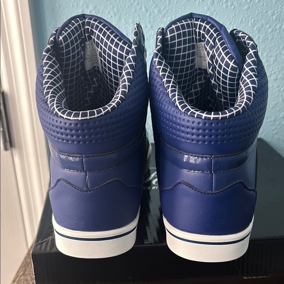 Pastry Blue High-Top Sneakers for women’s size. - Picture 8 of 10
